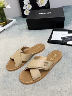 Alternative view of CHANEL Slides Calfskin Leather EU35-43 A60202608031035