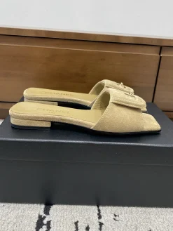 Alternative view of CHANEL Slides Lamb Leather EU35-39 B30202608032880