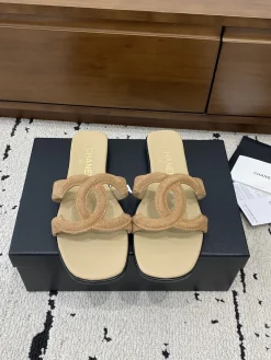 CHANEL Slides Lamb Leather EU35-41 B30202608032874