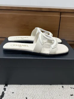 Alternative view of CHANEL Slides Lamb Leather EU35-41 B30202608032878