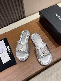 CHANEL Slides Lamb Leather & Hemp EU35-41 B30202608030687