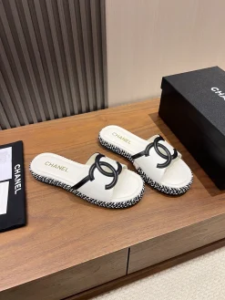 CHANEL Slides Lambskin & Hemp EU35-41 B30202608030686