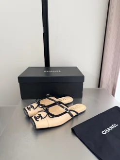 CHANEL Slides Lambskin Leather EU35-41 C00202608032775