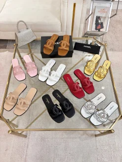 CHANEL Slides Leather EU35-42 A50202608031011