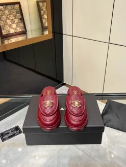 Alternative view of CHANEL Slippers Lamb Leather EU35-40 B20202608031133