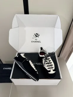 CHANEL Sneakers Calfskin Leather EU35-42 B80202608032770
