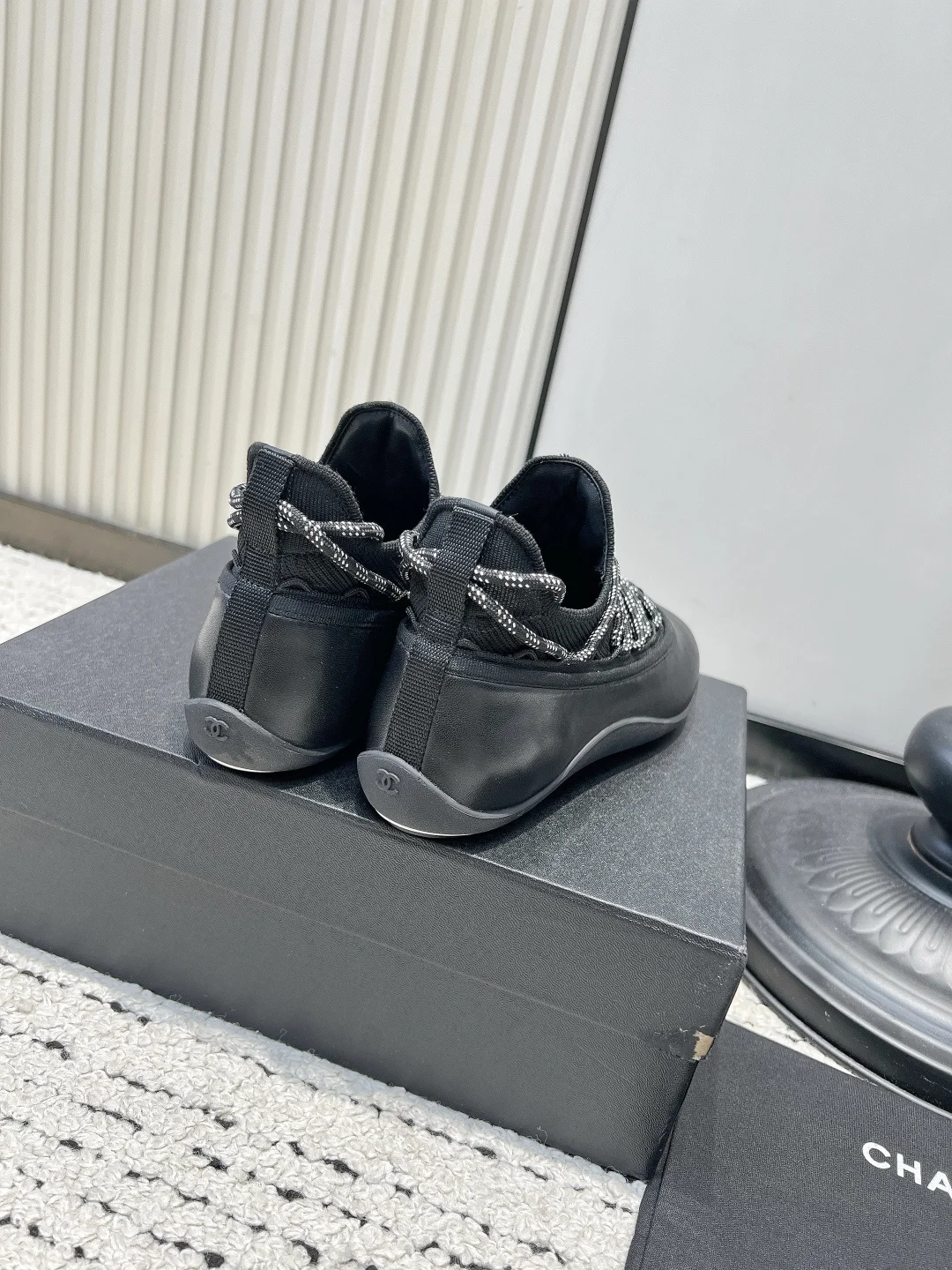 CHANEL Sneakers Lamb Leather EU35-39 B80202608030321 - Image 6