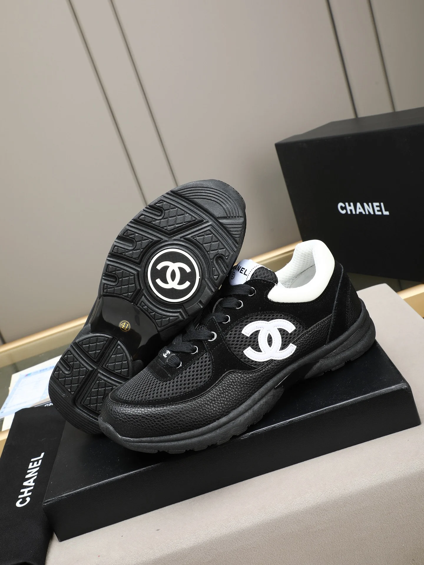 CHANEL Sneakers Leather EU36-44 B80202608032184 - Image 3