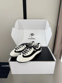 CHANEL Sneakers Suede Leather EU35-42 B80202608032771