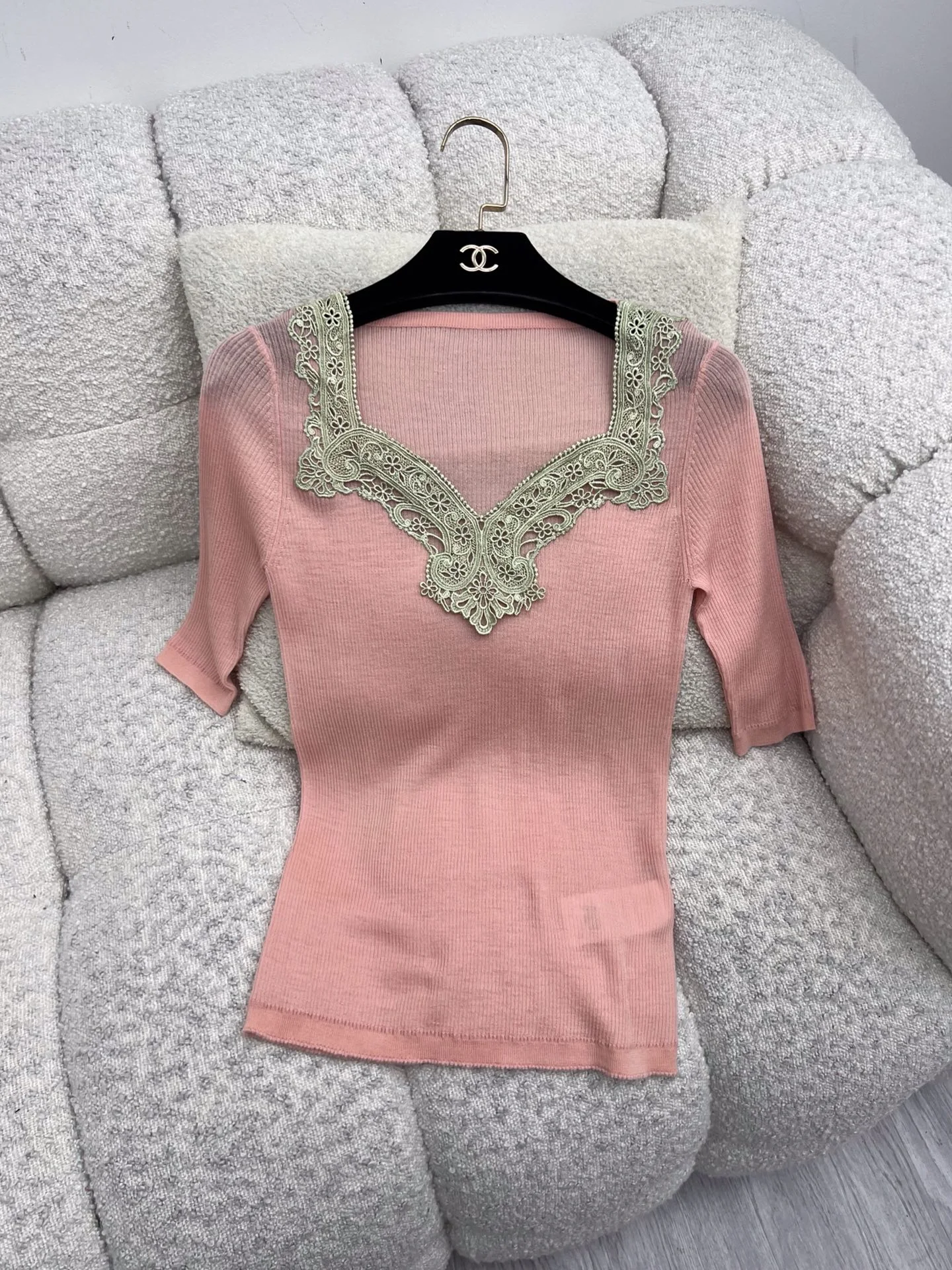 CHANEL Sweaters Lace Knit S-L C60202608041140 - Image 8