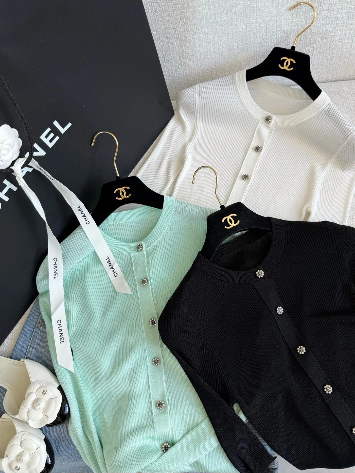 CHANEL Sweaters Ribbed Knit S-L B95202608042594 - Image 7