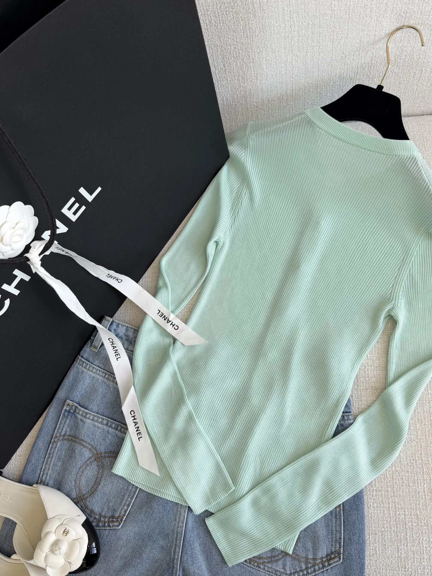 CHANEL Sweaters Ribbed Knit S-L B95202608042596 - Image 7