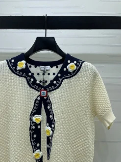 Alternative view of CHANEL Sweaters Silk Linen S-M-L B05202608042579