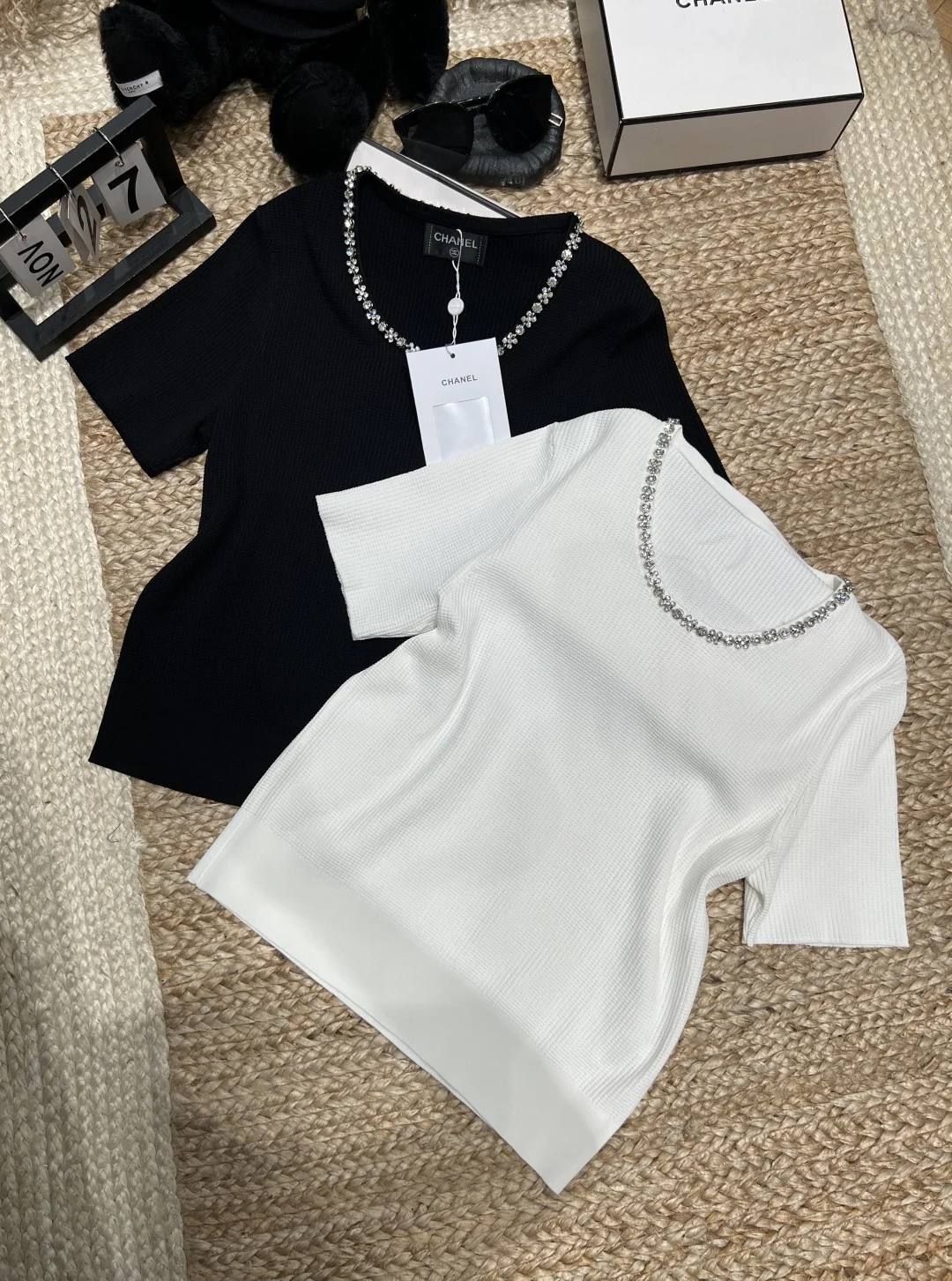 CHANEL Sweaters Waffle Knit S-M-L B20202608042547
