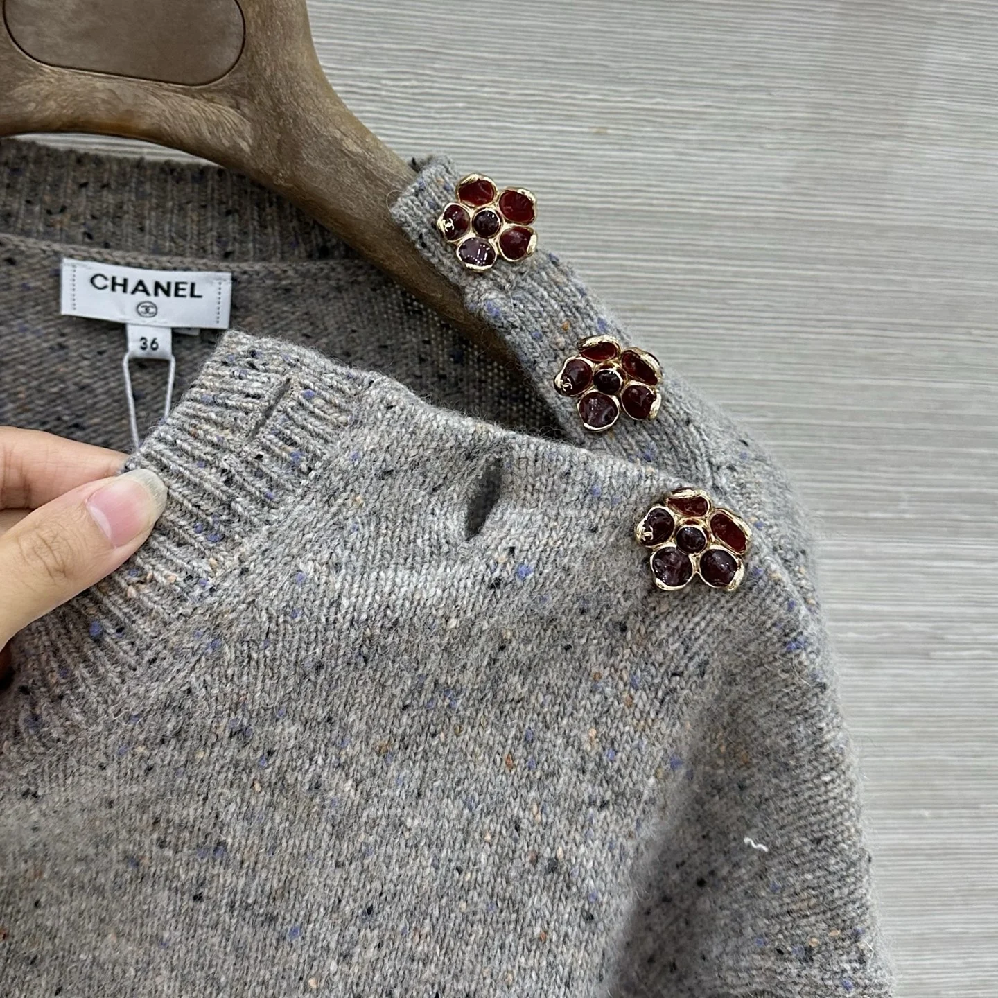 CHANEL Sweaters Wool Blend 36-40 B70202608041111 - Image 4