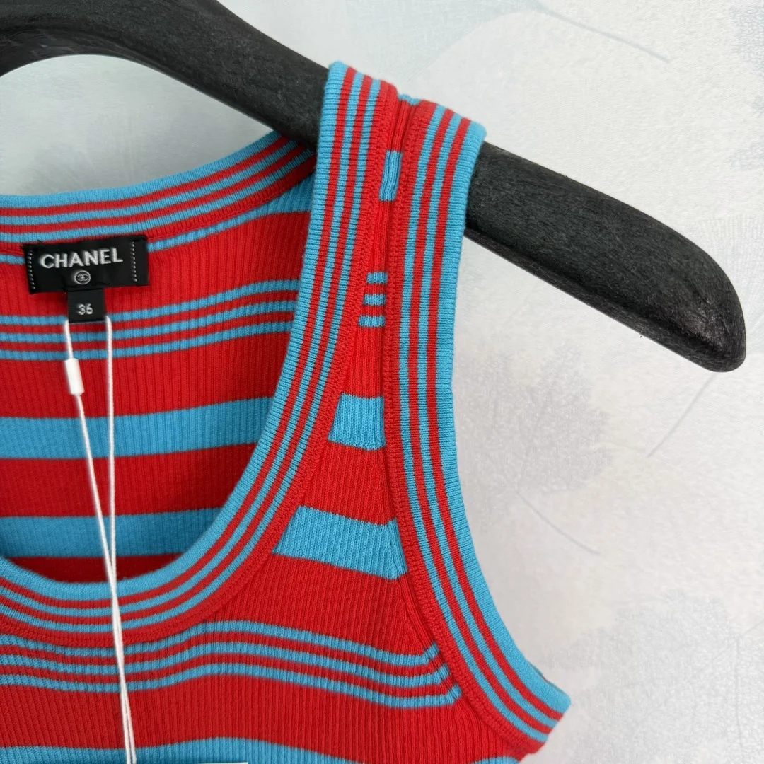 CHANEL T-shirts Knit Cotton S-L A90202608040747 - Image 3