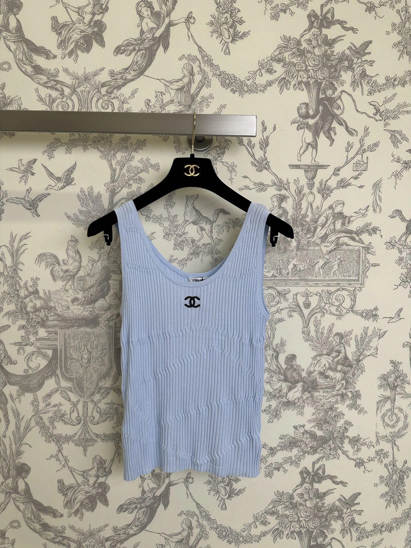 CHANEL T-shirts Knit S-M-L A65202608040371 - Image 3