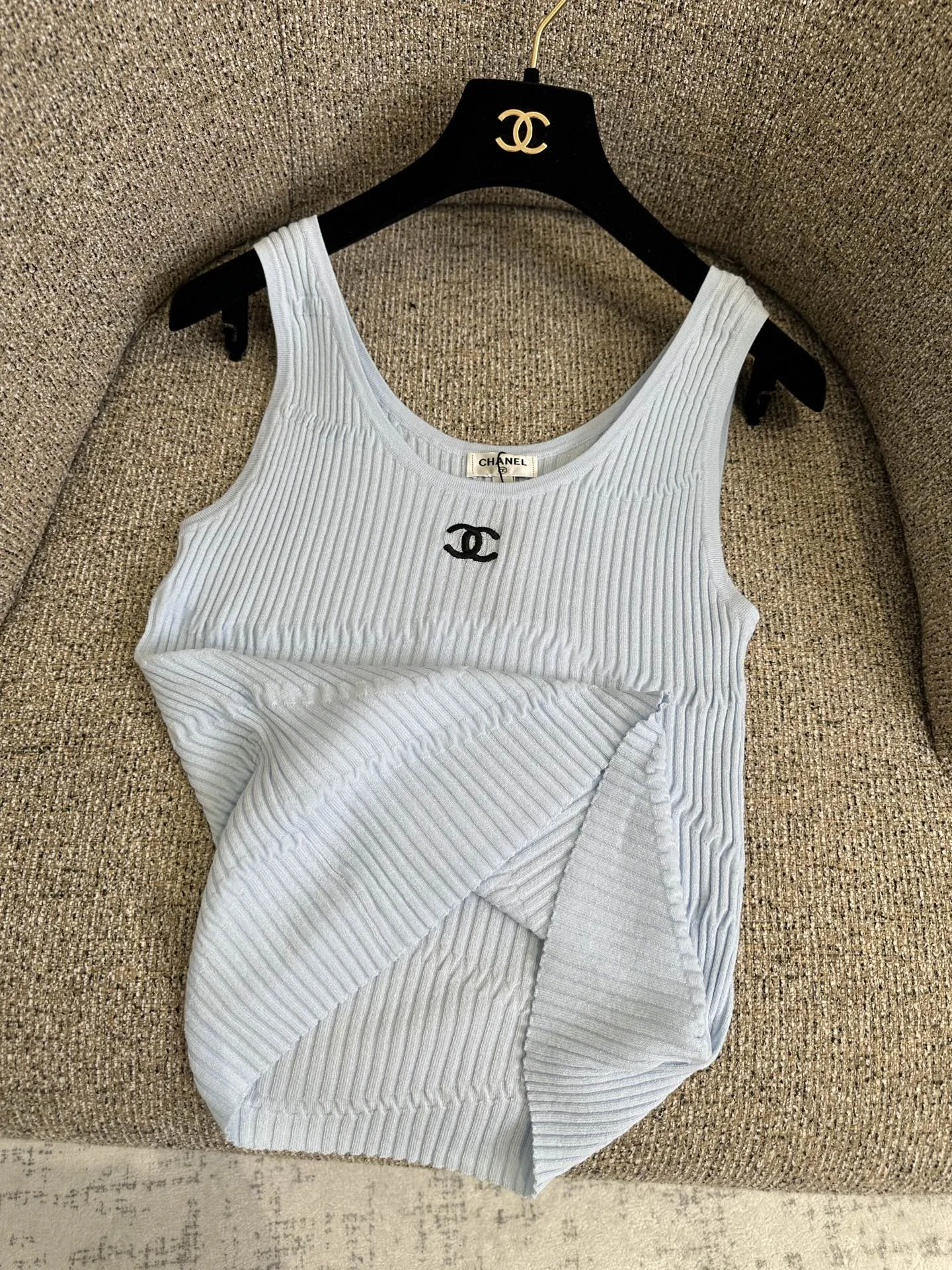 CHANEL T-shirts Knit S-M-L A65202608040371 - Image 9