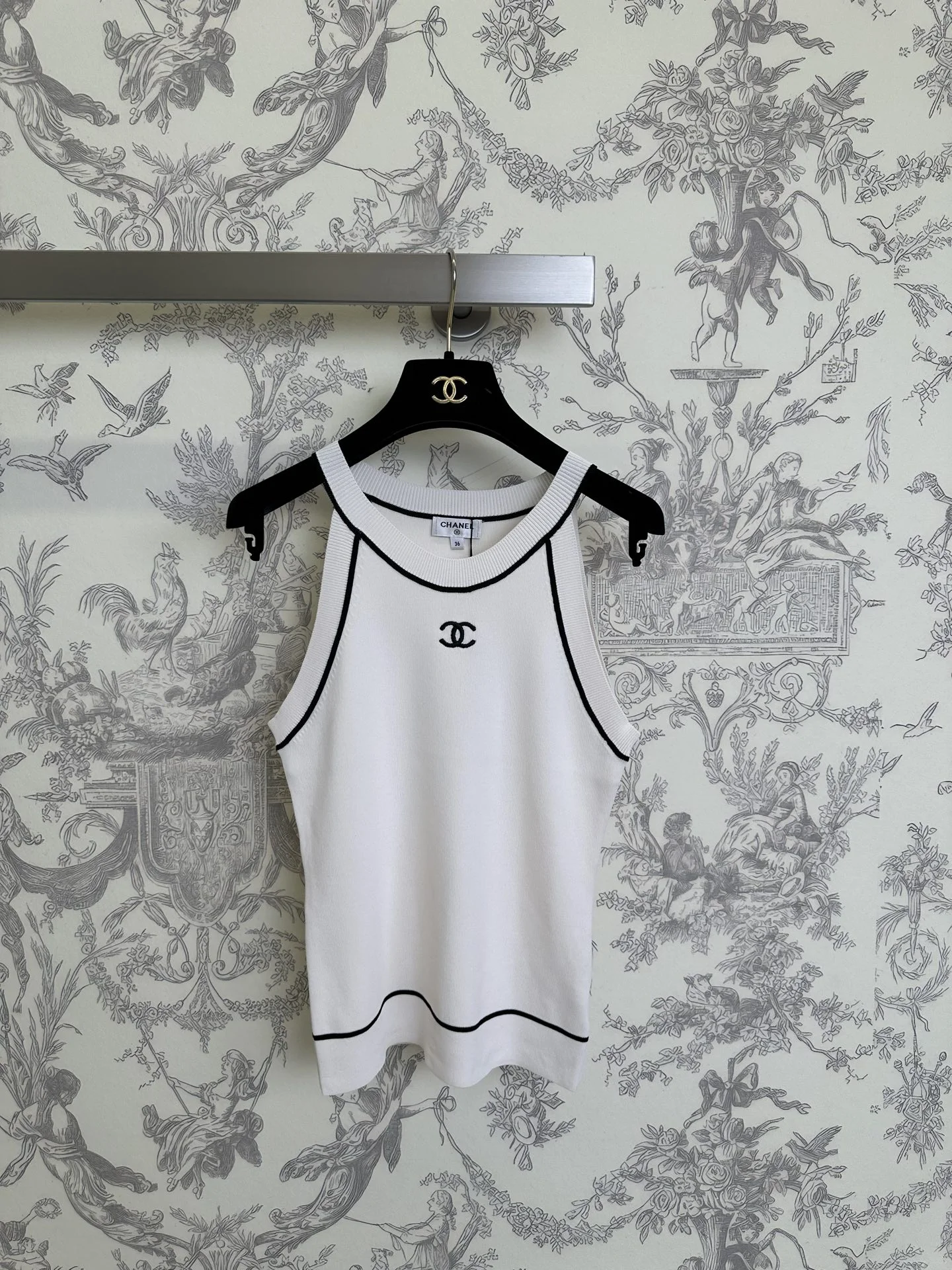 CHANEL T-shirts Knit S-M-L A65202608040372 - Image 3