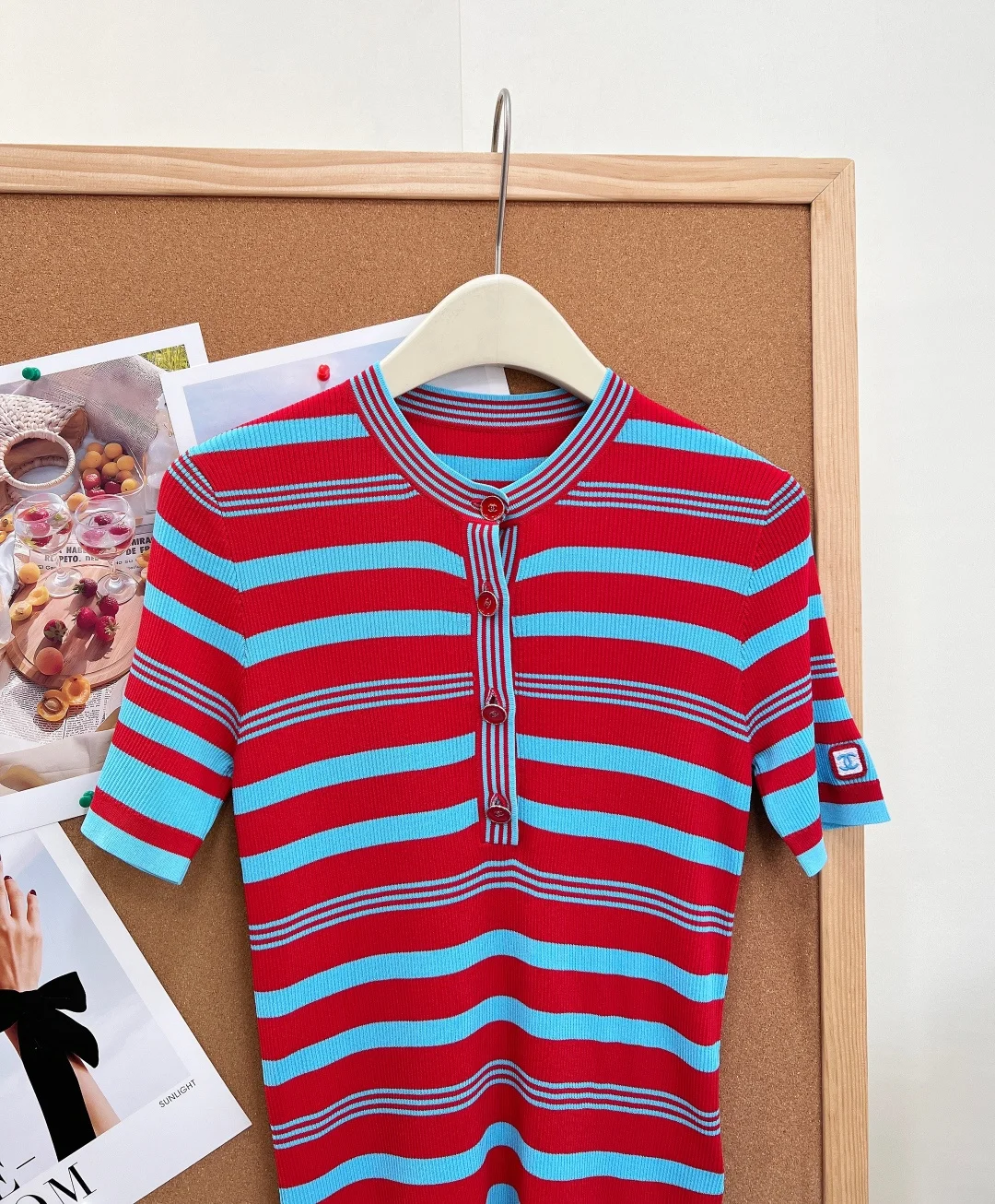 CHANEL T-shirts Ribbed Knit S-M-L A95202608042320 - Image 7