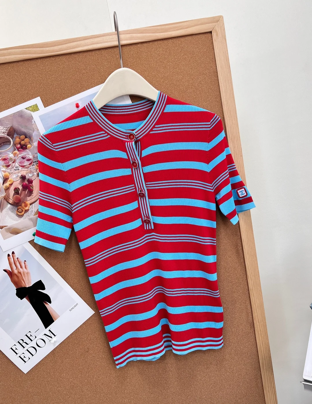CHANEL T-shirts Ribbed Knit S-M-L A95202608042320 - Image 9