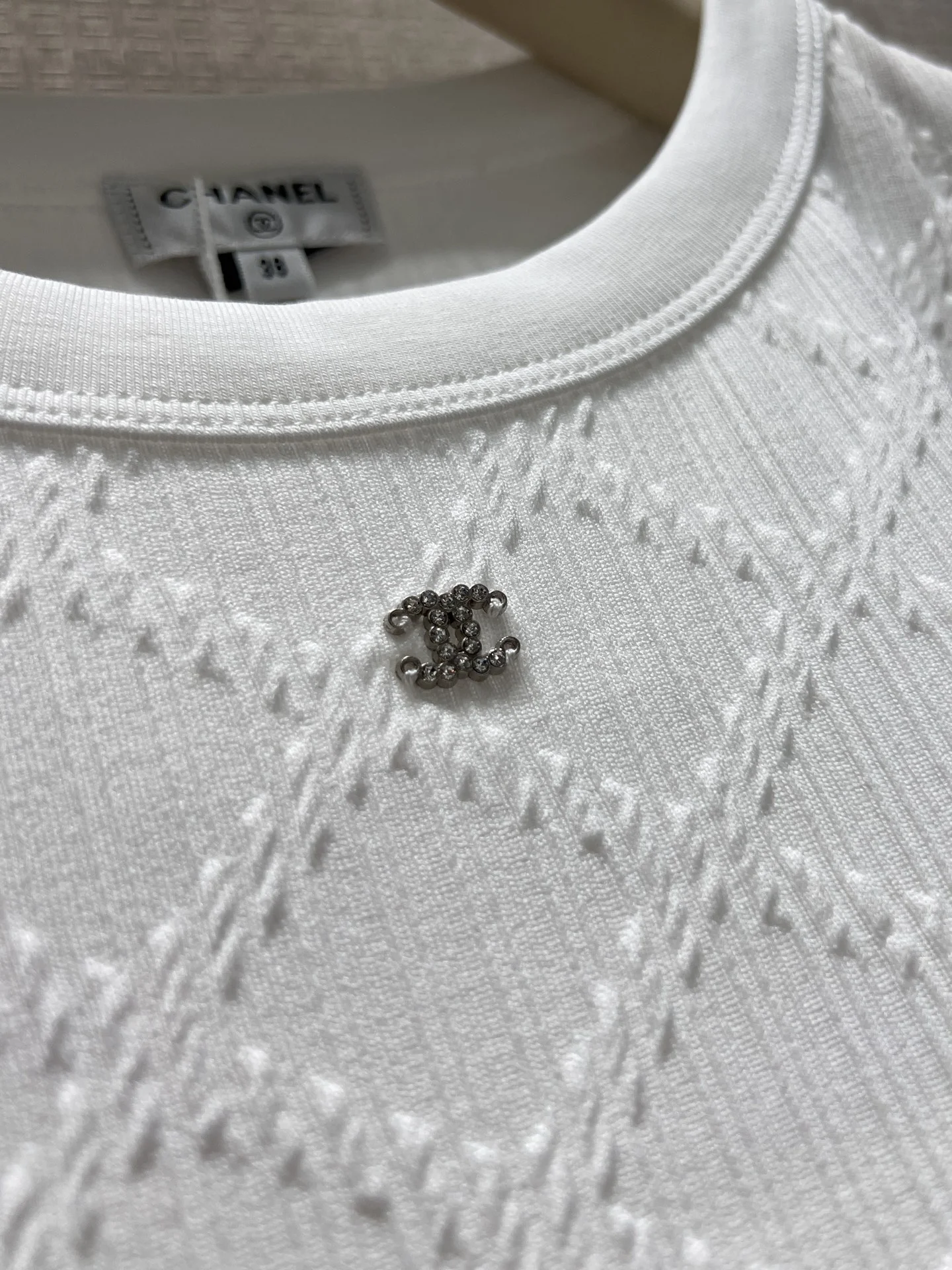 CHANEL T-shirts Stretch Knit 36-40 B05202608041555 - Image 5