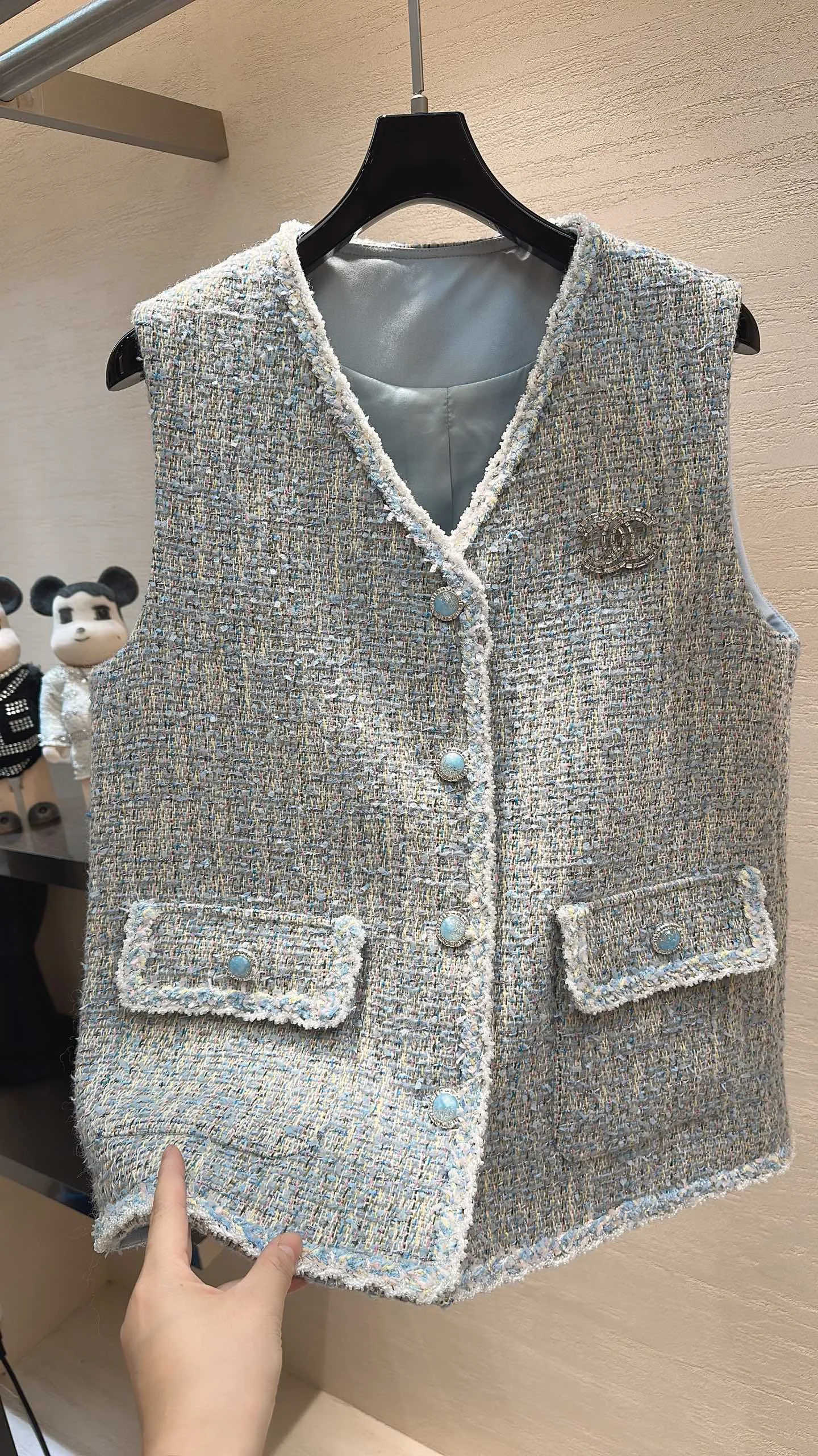 CHANEL T-shirts Tweed S M L XL C20202608040395 - Image 4