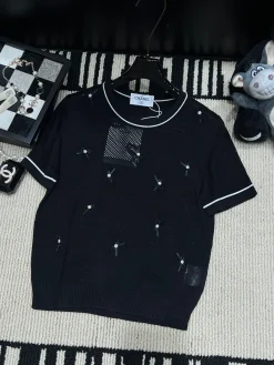 CHANEL T-shirts Viscose Knit S-L A95202608041399