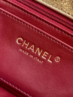 Alternative view of CHANEL Top Handle Bags Calfskin Leather (Gold) 10X26X5CM G00202608070739