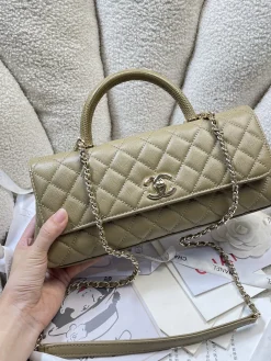 Alternative view of CHANEL Top Handle Bags Caviar Calfskin (Beige-Gold) 32CM G30202608070888