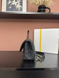 Alternative view of CHANEL Top Handle Bags Caviar Leather (Black-Gold) 24X14X10CM F50202608072553
