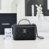 CHANEL Top Handle Bags Caviar Leather (Black-Silver) 19CM E80202608072516