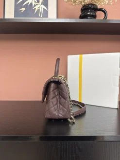 Alternative view of CHANEL Top Handle Bags Caviar Leather (Bordeaux-Gold) 24X14X10CM F50202608072555