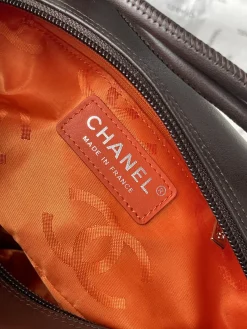 Alternative view of CHANEL Top Handle Bags Caviar Leather (Brown-Beige) 22X9X12 CM G10202608071684