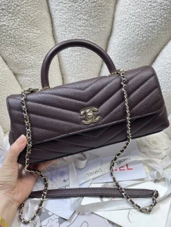 Alternative view of CHANEL Top Handle Bags Caviar Leather (Burgundy-Gold) 32CM G30202608070891