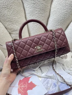 Alternative view of CHANEL Top Handle Bags Caviar Leather (Burgundy-Gold) 32CM G30202608070893