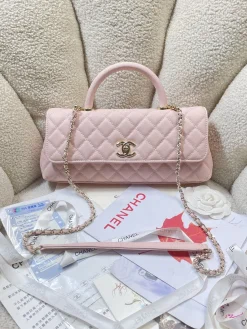 CHANEL Top Handle Bags Caviar Leather (Pink-Gold) 32CM G30202608070881