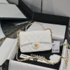 CHANEL Top Handle Bags Caviar Leather (White-Gold) 13X21X8CM H00202608072714