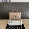 CHANEL Top Handle Bags Champagne Gold (Rose Gold-Gold) One Size E80202608072147