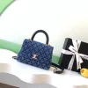 CHANEL Top Handle Bags Denim (Blue-Black) 13X19X1CM G60202608071673