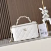 CHANEL Top Handle Bags Lambskin (White-Gold) 17CM E60202608071532