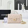 CHANEL Top Handle Bags Leather (Beige-Gold) 20X14X6CM G30202608072484