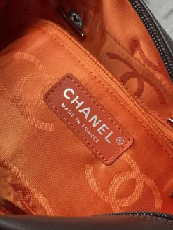 Alternative view of CHANEL Top Handle Bags Leather (Dark Brown-Silver) 22X9X12CM G10202608071682