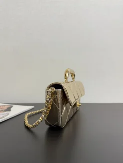 Alternative view of CHANEL Top Handle Bags Patent Leather (Gold) 12X29X5CM A050202608070711
