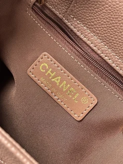 Alternative view of CHANEL Top Handle Bags Quilted Leather (Mauve-Gold) 19X25X12CM F80202608070911