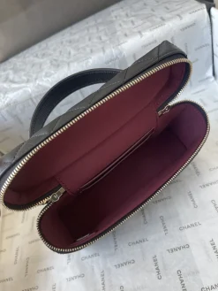 Alternative view of CHANEL Top Handle Bags Sheep Leather (Black-Gold) 14X19X5CM E80202608072138