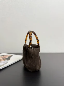 Alternative view of CHANEL Top Handle Bags Suede (Brown-Amber) 16X11X4CM H50202608073217