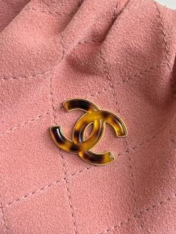 Alternative view of CHANEL Top Handle Bags Suede Leather (Pink-Tortoiseshell) 16X11X4CM H50202608070031
