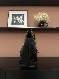 Alternative view of CHANEL Totes Bags Calfskin Leather (Black-Gold) 36X59X13CM G50202608072855