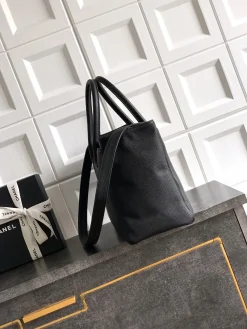 Alternative view of CHANEL Totes Bags Caviar Leather (Black-Gold) 24X36X14CM I20202608071952